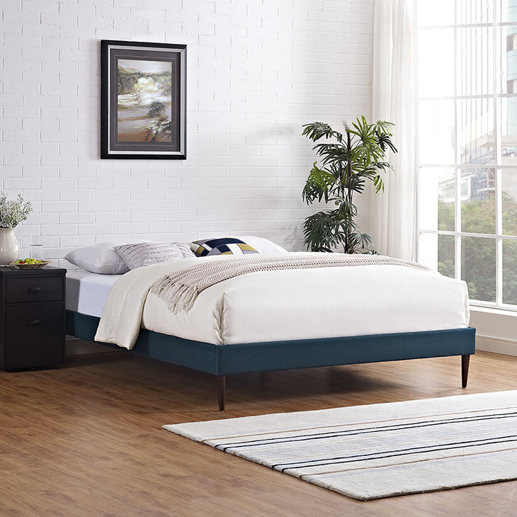 Cherry King Fabric Bed Frame