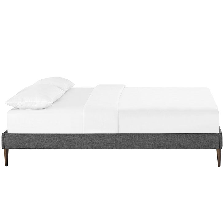 Cherry King Fabric Bed Frame
