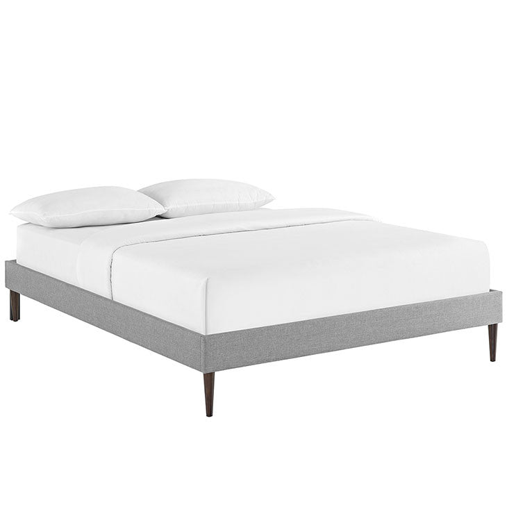 Cherry King Fabric Bed Frame