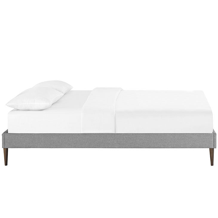 Cherry King Fabric Bed Frame