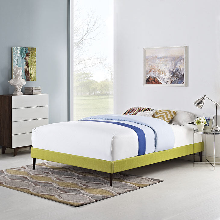 Cherry King Fabric Bed Frame