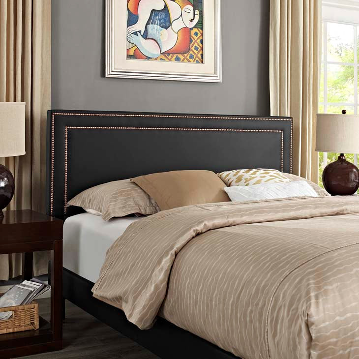 Veronica Queen Platform Bed with Round Splayed Legs