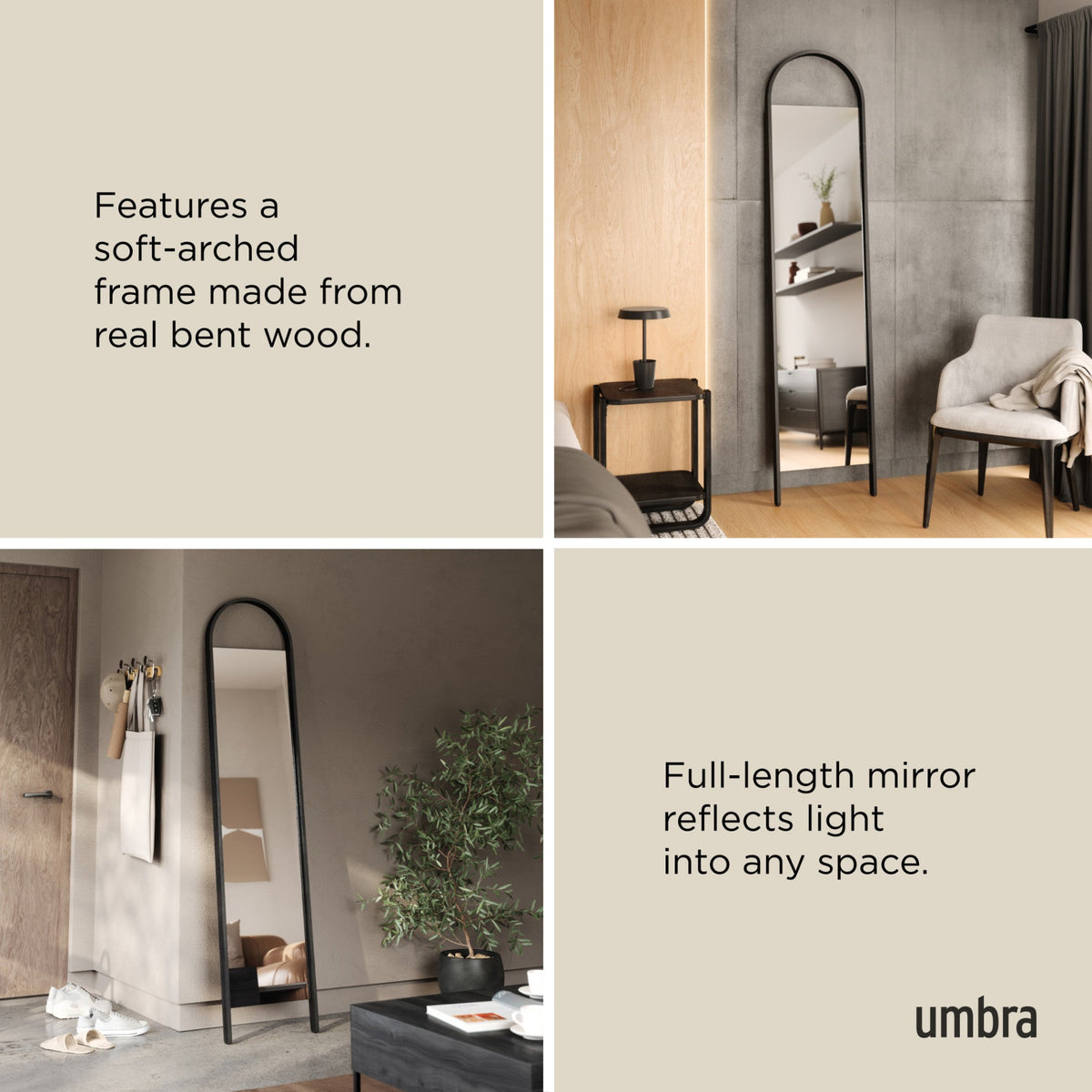 Bellwood Leaning Mirror