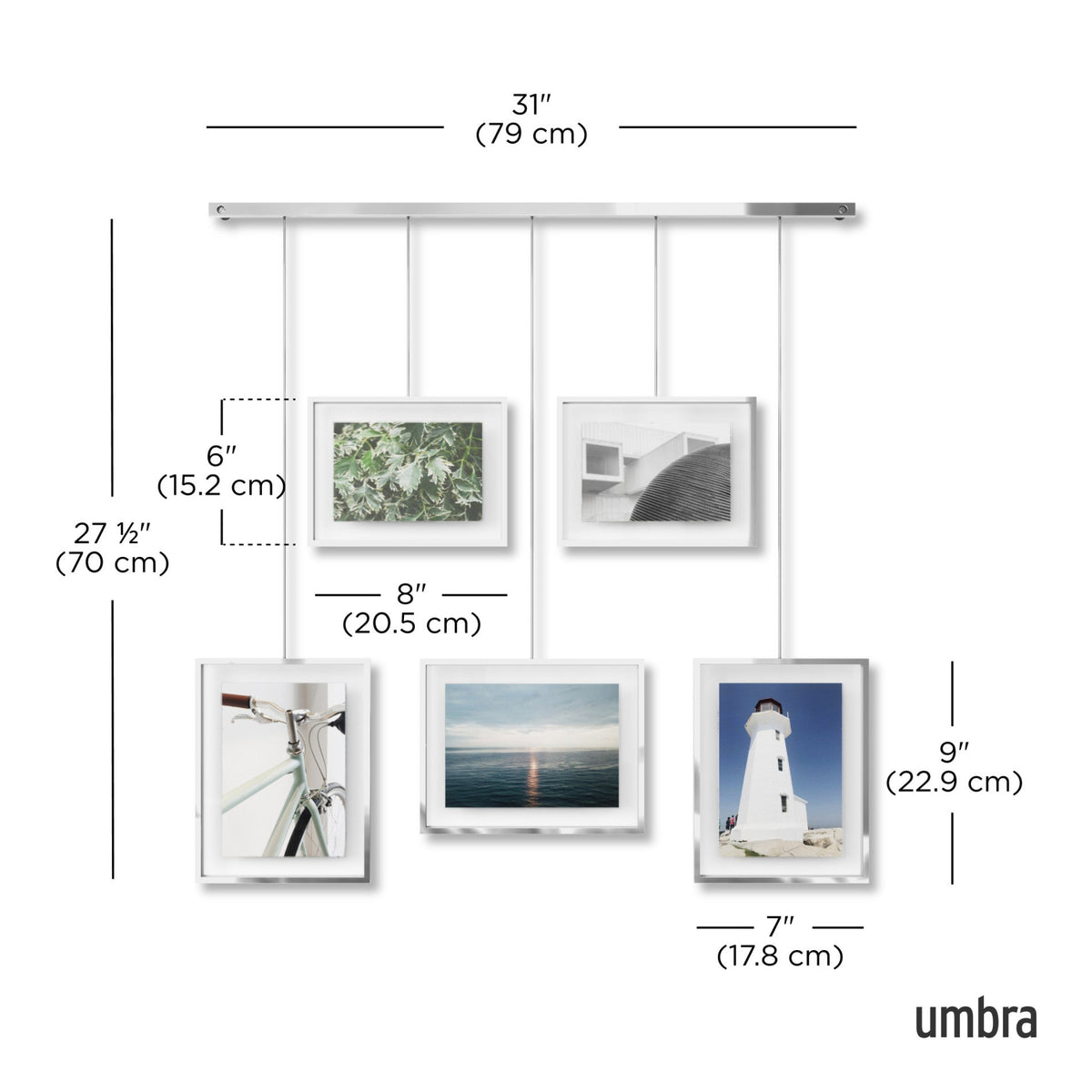 Exhibit Wall Picture Frames, Set of 5