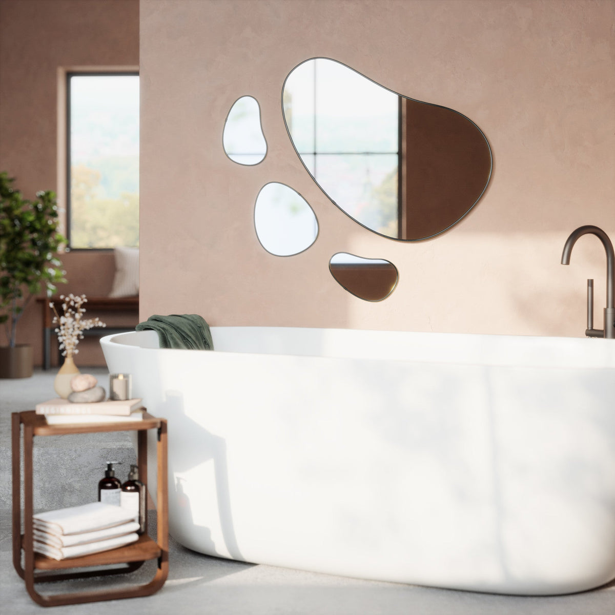 Hubba Pebble Wall Mirrors, Set of 3