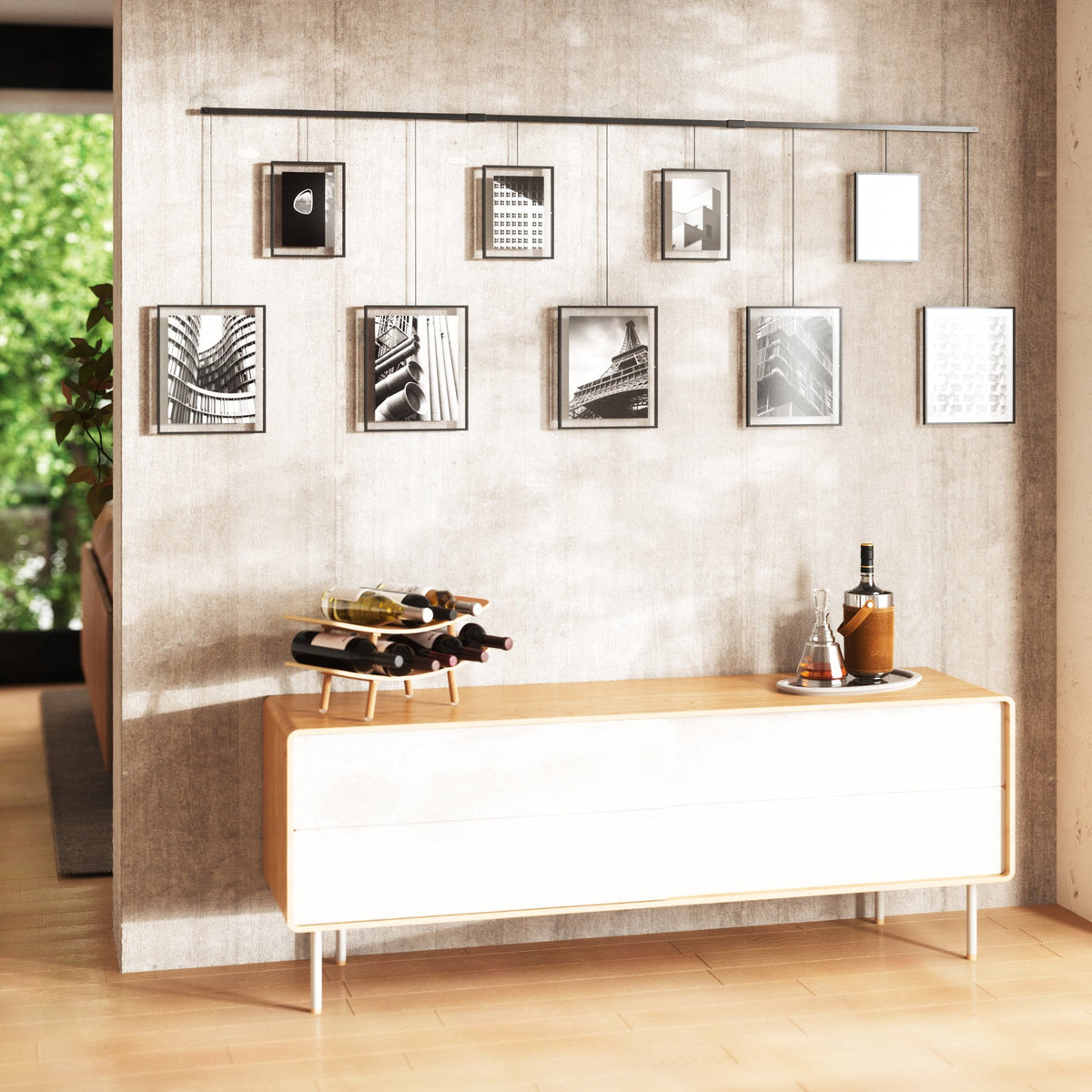 Exhibit Wall Picture Frames, Set of 9