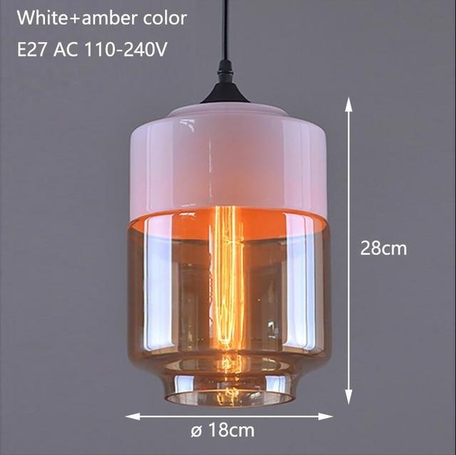 Nordic Modern loft hanging Glass Pendant Lamp