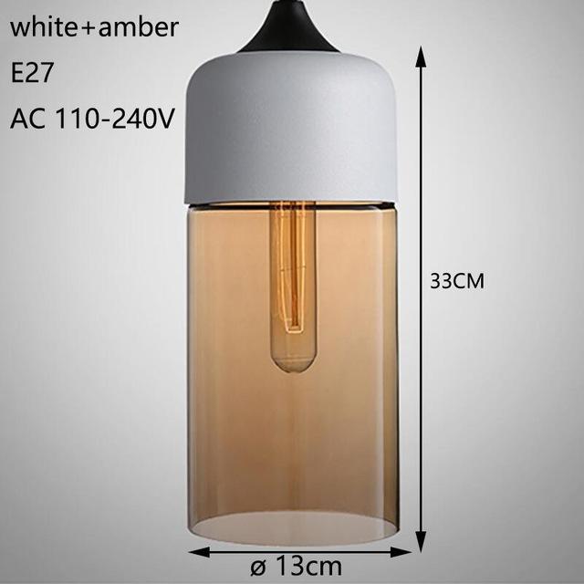 Nordic Modern loft hanging Glass Pendant Lamp