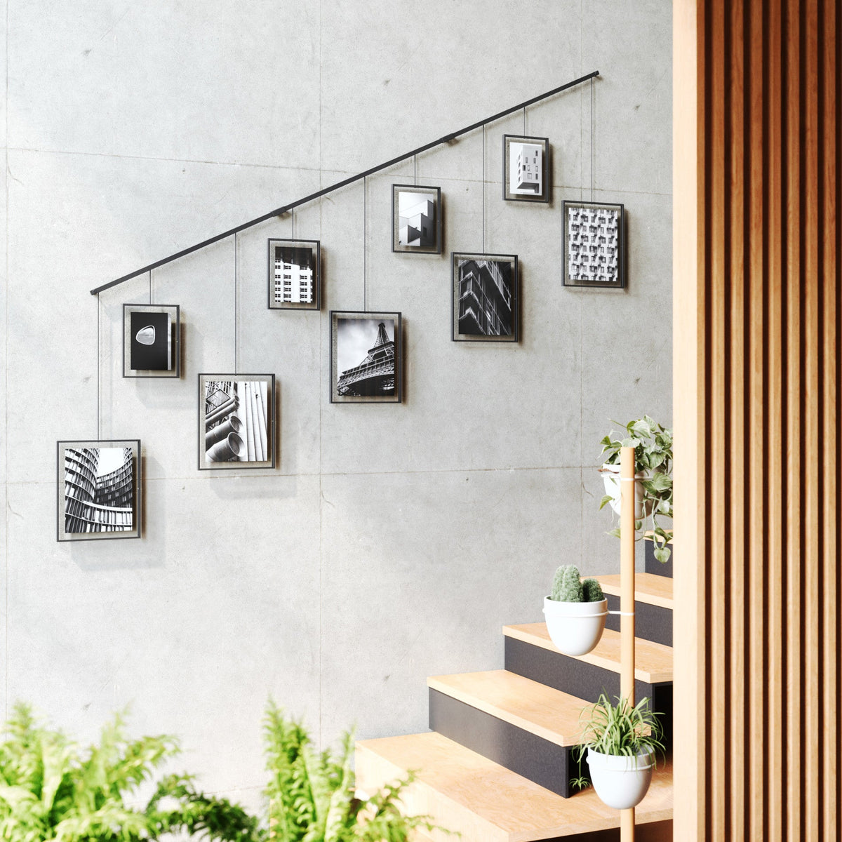 Exhibit Wall Picture Frames, Set of 9