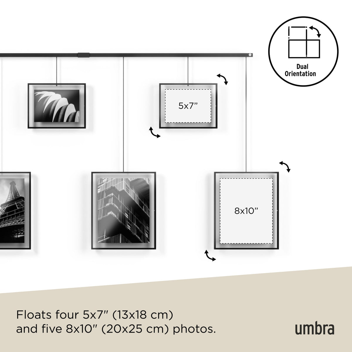 Exhibit Wall Picture Frames, Set of 9